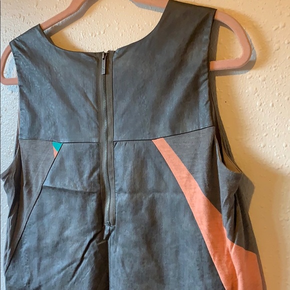 Doo.Ri Color block and Leather back Dress - Picture 2 of 3